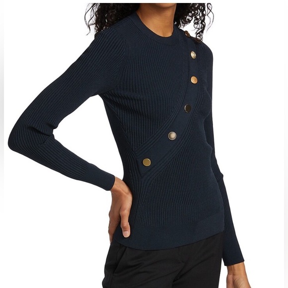 Alexander McQueen ribbed-knit button-detail top - Picture 3 of 11